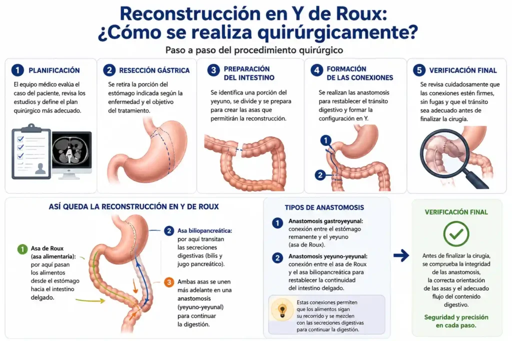 Cómo se realiza quirúrgicamente una reconstrucción en Y de Roux - Global Obesity Group