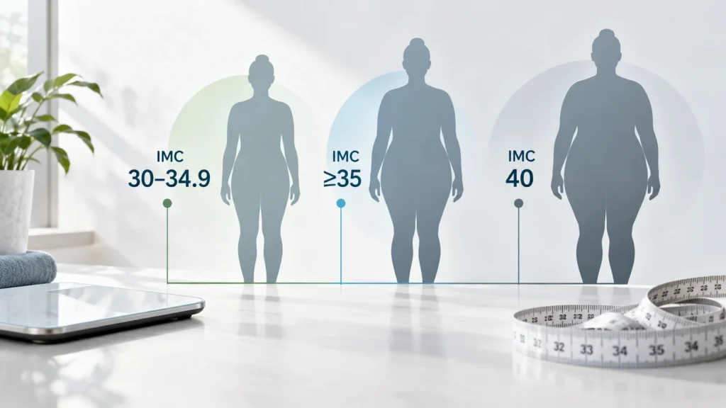 Siluetas y métricas del IMC Global obesity group