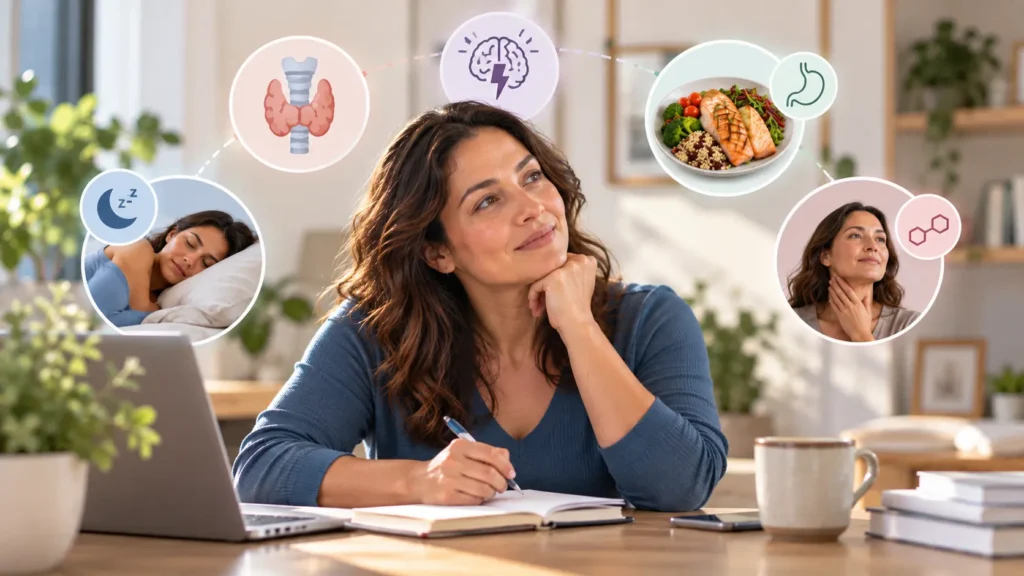 Woman considering sleep, hormones, stress, nutrition and metabolic factors that can make weight loss more difficult - Global Obesity Group - Bogota, Colombia